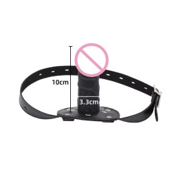 Roubík "penis" - černý-béžový, 10 cm