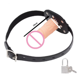 Roubík "penis" - černý-béžový, 10 cm