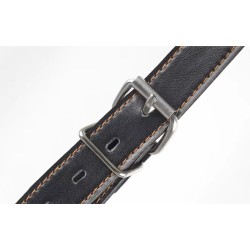 Postroj s kovovým hákem a pouty - černý