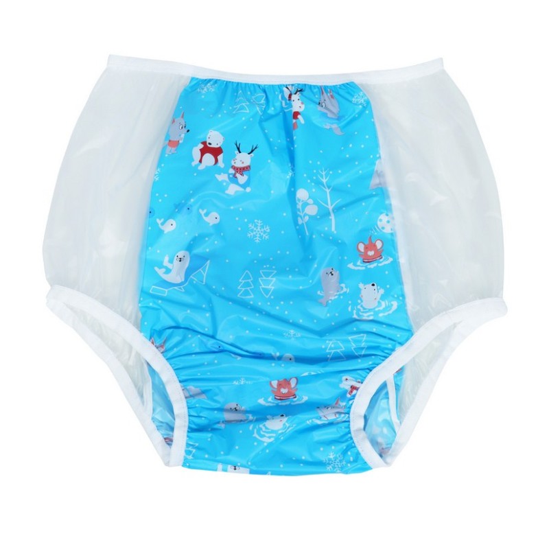 PVC kalhotky - XL, modrý střed