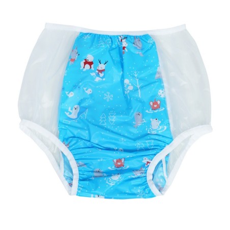PVC kalhotky - XL, modrý střed