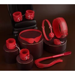 BDSM 6ti dílná sada - červená