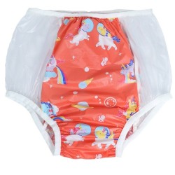 PVC kalhotky - L, červený...