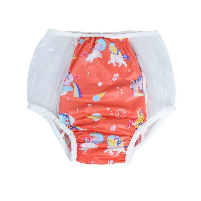 PVC kalhotky - L, červený střed