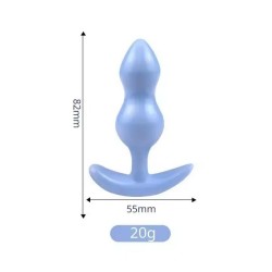 Anální kolík - modrý, 8 cm