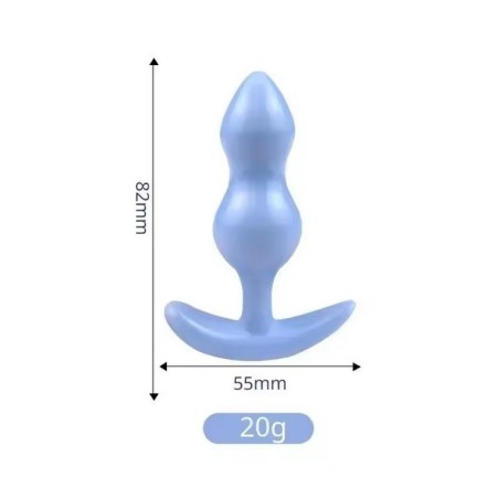 Anální kolík - modrý, 8 cm