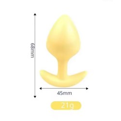 Anální kolík - žlutý, 7 cm