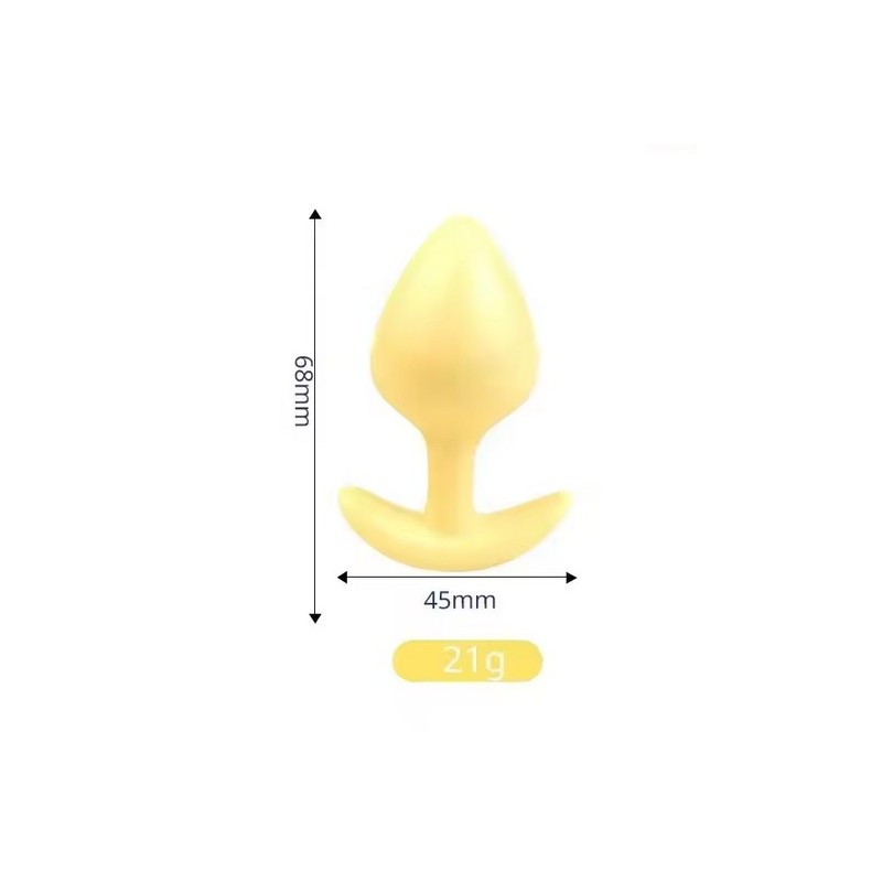 Anální kolík - žlutý, 7 cm