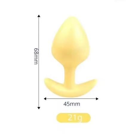 Anální kolík - žlutý, 7 cm