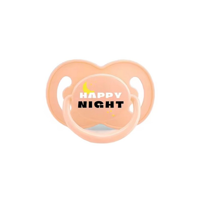 ADULT dudlík - růžový, happy night