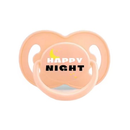 ADULT dudlík - růžový, happy night