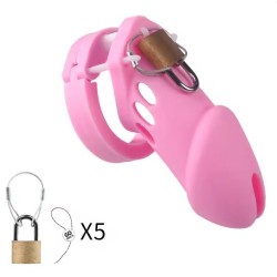 Cock cage - měkký, růžový,...